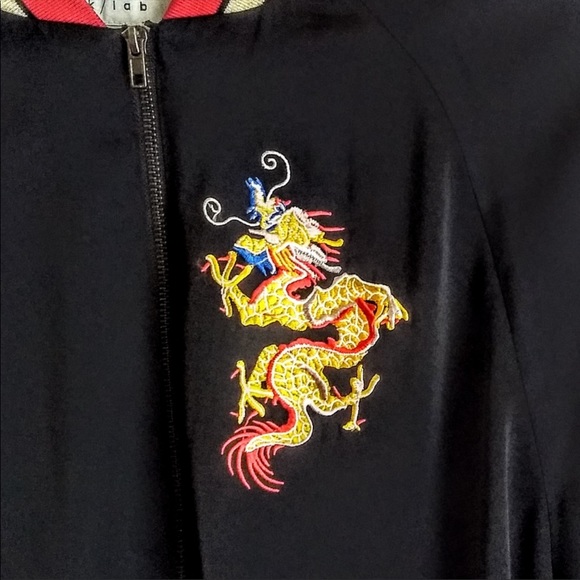 K/Lab Dragon Emblem Bomber Jacket Size Small - Picture 2 of 4